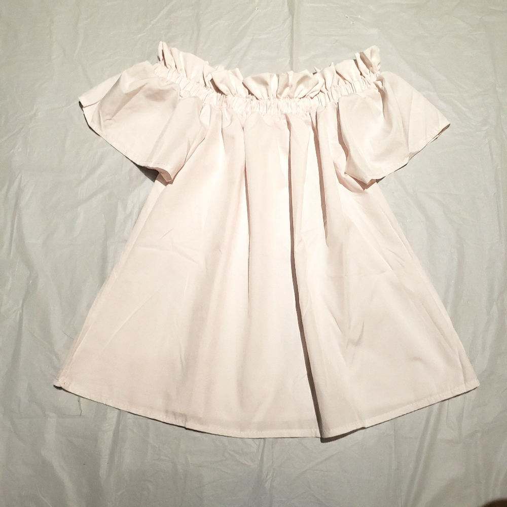 Off the shoulder white top